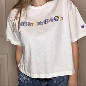 Champion cropped shirt